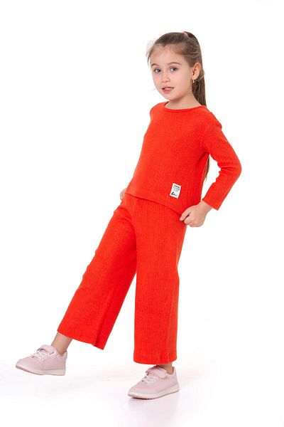 e-çocuk 9050 Model Design Stamped Girl's Set
