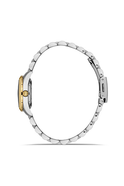 DAVID GUNER Sarı Gümüş Rolex Kasa Kadın Kol Saati Jubile Kordon Sevgililer Günü Özel