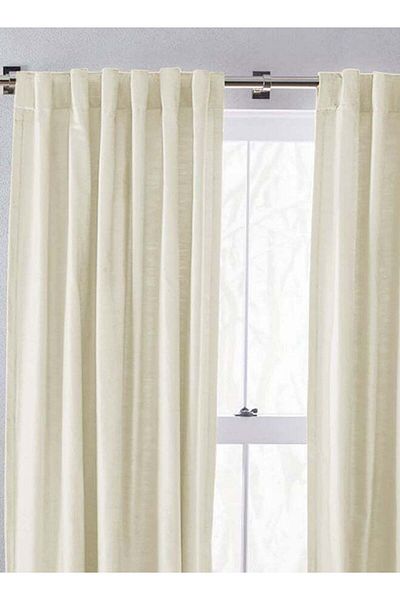 soufa dibaj Velvet Curtain for Bedroom Dining Studio Office - Ivory