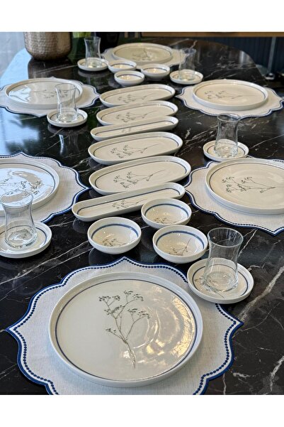 Onedekor 30 Parça Porselen Kahvaltı Takımı Lily