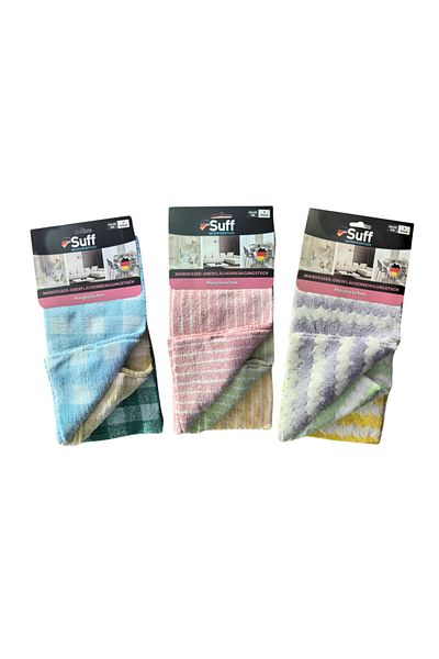 Suff Müge (Vallet Lamp) 3-Piece Microfiber Surface Cleaning Cloth (32 X 32 cm)