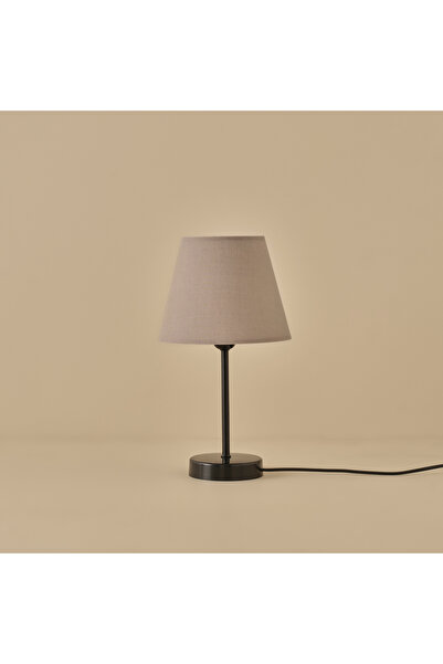 Bella Maison Vita Abajur Konik Başlıklı Bej- Siyah (22x17x38 cm)