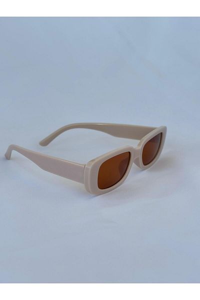 KANDEMİR Modern Glasses with Beige Frame