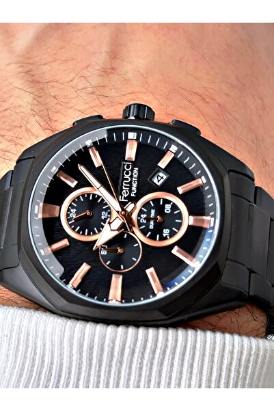 Ferrucci Function Fonksiyonlu 3 Atm Su Geçirmez Çelik Kordon Erkek Kol Saati