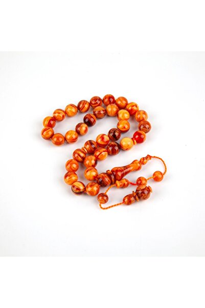 LapisDo سبحة صلاة عنبرية مقطعة 10 ملم - برتقالي