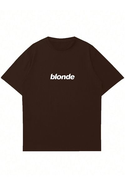 Mad&Calf Μπλουζάκι Unisex Blonde με στάμπα με λαιμόκοψη