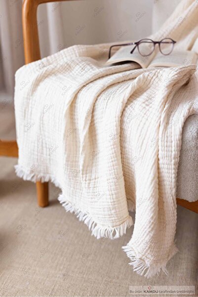 Embays 100X200 cm Muslin 100% Cotton Tv Blanket, Multi-Purpose Muslin Blanket, Cotton Blanket