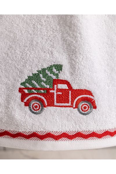 Madame Coco White 100% Cotton Face Towel