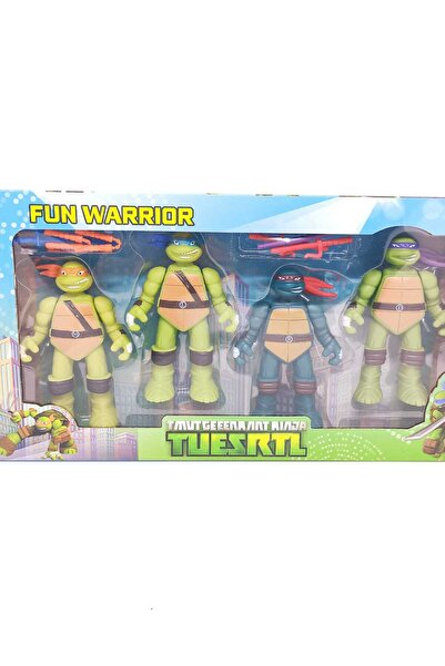 admay Ninja Kaplumbağalar Eğlenceli Savaşçı 4'Lü Set