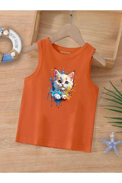 BENROMA KİDS CRTANI LIK ŠTAMPANA DEČIJA MAJICA BEZ RUKAVA