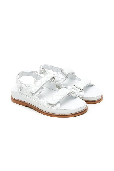 Desa Sandale din piele Reese White pentru femei