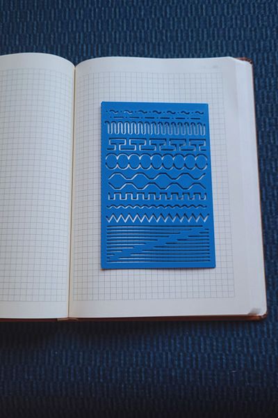 Karmelom Studio Decorative Pattern and Line Template Ruler - Multipurpose for Design and Drawing