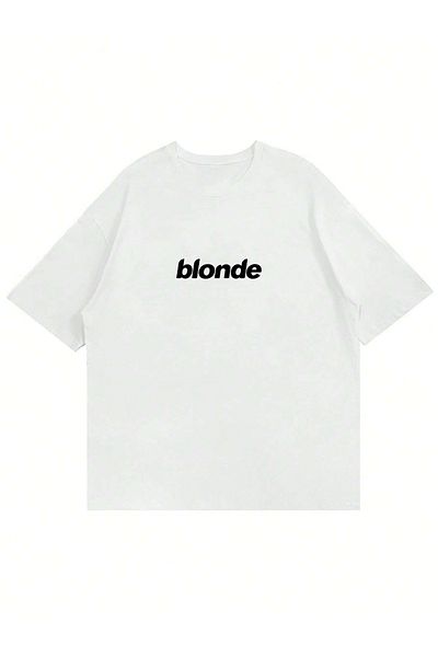 Mad&Calf Μπλουζάκι Unisex Blonde με στάμπα με λαιμόκοψη