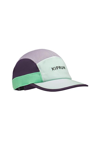 Decathlon Pălărie pentru adulți Kiprun - Alergare - 5 panouri - Turcoaz/viole...