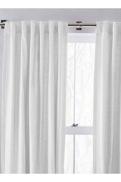soufa dibaj Velvet Curtain for Bedroom Dining Studio Office - White