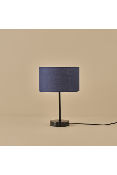 Bella Maison غطاء رأس Vita Lampshade باللون الأزرق الداكن - الأسود (25x15x36 سم)