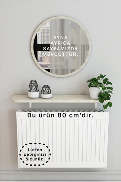 TALAŞTOZUM Petek Üstü Tak Çıkar , Uçan Raf & Dresuar Duvar Montajsız Oval Kesim 80 Cm