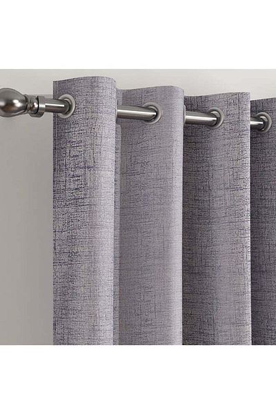 soufa dibaj Polyester Curtain for Bedroom Dining Studio Office - Dark Grey