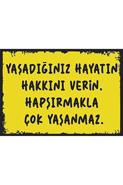 Hayat Poster Δώστε τη ζωή μονοπατιού μονοπατιού κινητικά αστεία λόγια γράμματ...