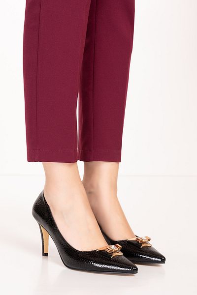 Gondol Pantofi de damă stiletto clasici din piele naturală - Tx.1111
