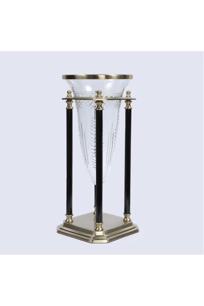 Vitale metal cam Ayaklı Vazo 20*20*43 cm
