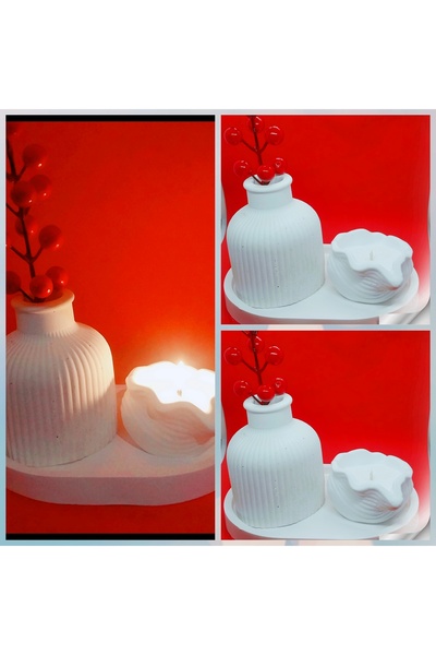 Handmade Set de lumânări incitozu pentru vază, set de decorare (nu este gips)...