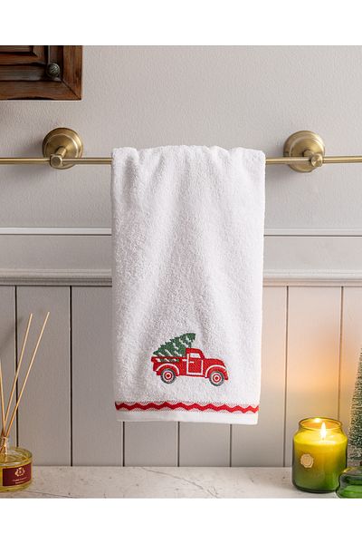 Madame Coco White 100% Cotton Face Towel