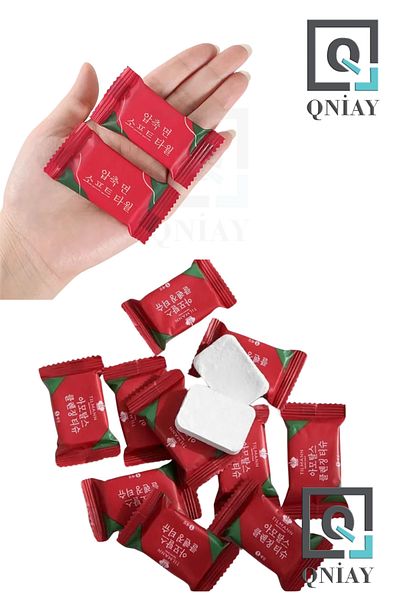 QNİAY Disposable Compressed 20Pcs Face Wipes Compact Mini Square Wipes Travel Towel