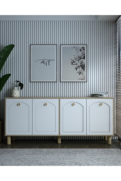 cantek dizayn SİMPLECT(KX180) BOHEM KONSOL SAFİRMEŞE-BEYAZ