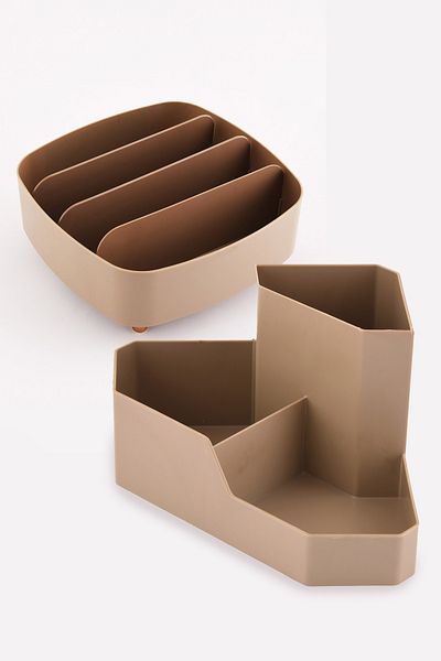 Fesya Home CORNER-BELLA SET - Καφέ Organizer μακιγιάζ και κοσμημάτων