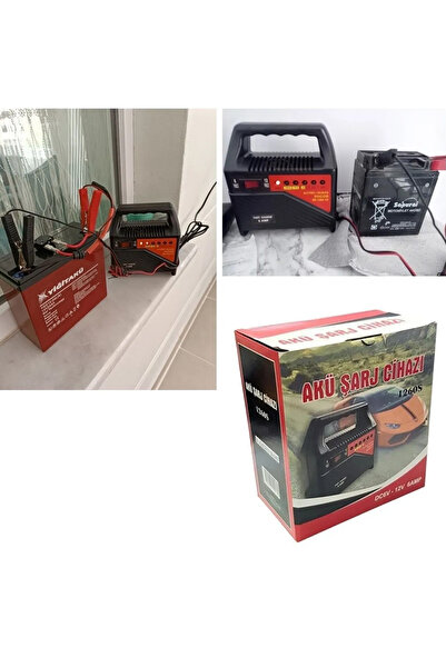 Millian Akü Şarj Cihazı -  Araba Motosiklet Tekne Aküleri Akülü çocuk araçları için 6 Volt ve 12 Volt