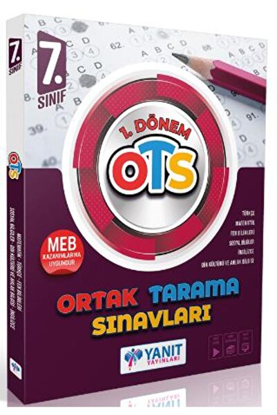 Yanıt Yayınları 7. Sınıf 1. Dönem Ortak Tarama Sınavları