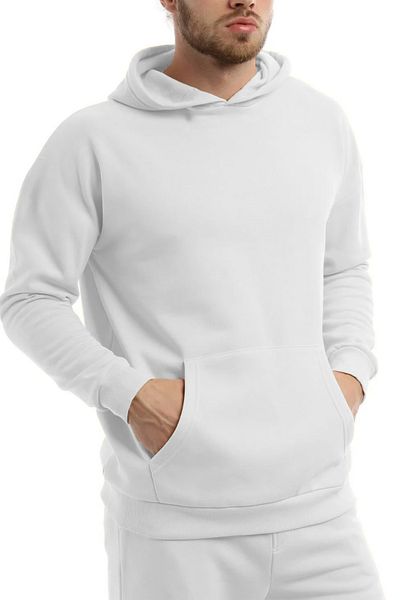 ruNadeS Men's Raised Comfort Fit Hooded Kangaroo Pocket Tracksuit Set - Casual