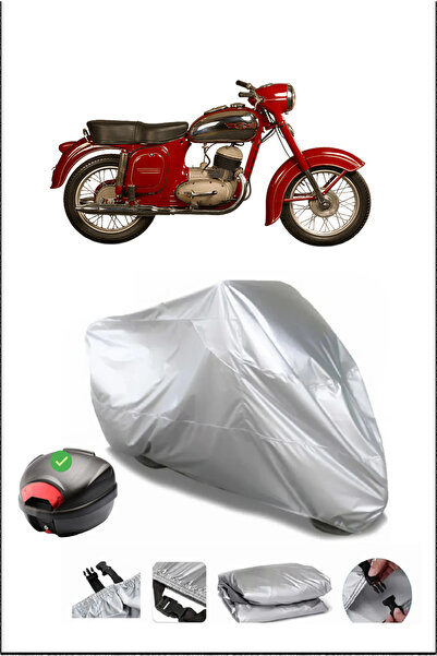 Breen Jawa 250Ceylan Rear Bag Compatible Gray Waterproof Canvas (Motorcycle)