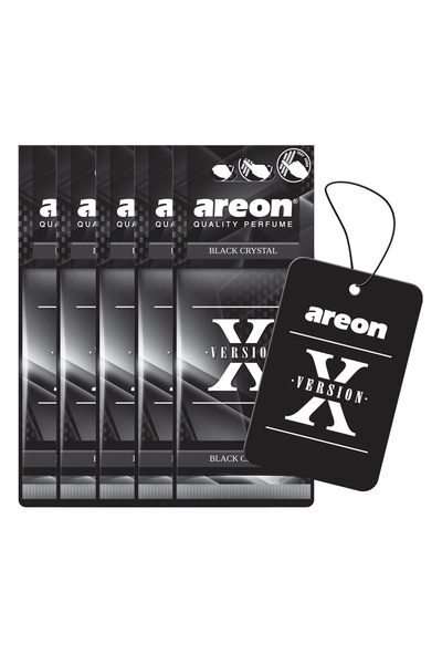 Areon عبوة من 5 معطرات جو Areon X Version باللون الأسود الكريستالي