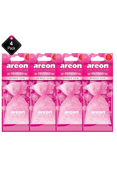 Areon Pack Of 4 Areon air freshener Pearls Bubble Gum