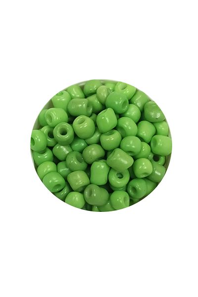 STUMBANNG Bulky Glass Sand Beads Large Size (6/0) 4 mm - 60 Grams - Green - Bnc108