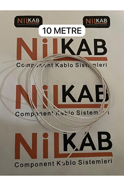 Nilkab FLRY-B 0,50 MM BAKIR KABLO BEYAZ 10 METRE