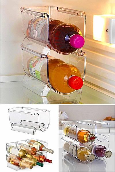 Dükkanönü Decobella 4 Pieces Refrigerator - Soft Drink Bottle Shelf
