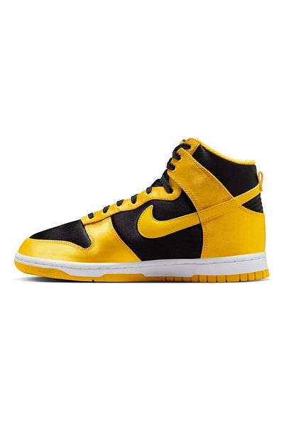 Nike Dunk Low Mid Women Black Yellow Sneaker Casual Sports Shoes Women Black Yellow