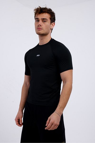 Wild Athletic Tricou Pro Compression pentru bărbați, cu mânecă scurtă, pentru fitness sport