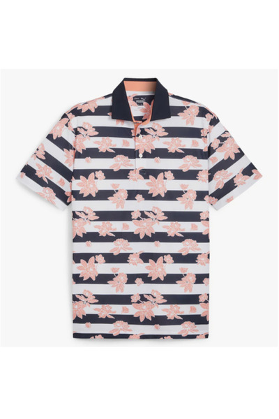 Puma Garden Pique Polo Floral Printed Men's Golf T-Shirt