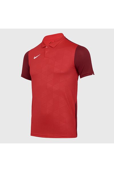 Nike Trophy Iv Polo Kids Red Classic Collar Jersey