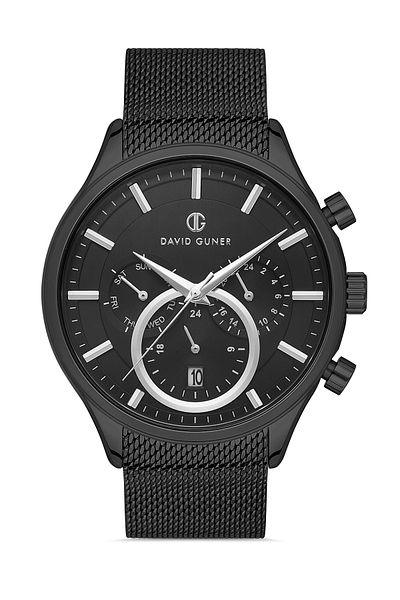 DAVID GUNER Men's Wrist Watch Special Production Metal Mesh Band