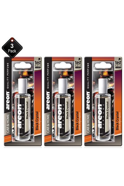 Areon Pack Of 3 Areon air freshener Perfumes 35 ml Black Crystal