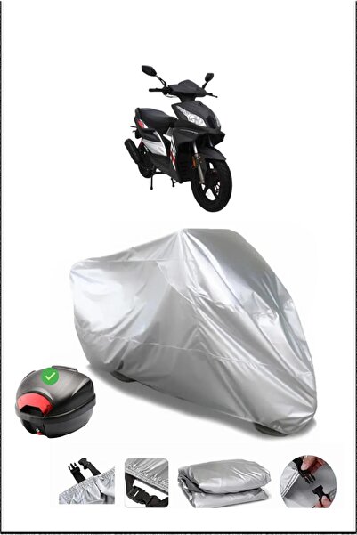 Breen Mondial 125Ardor Rear Bag Compatible Gray Waterproof Canvas (Motorcycle)