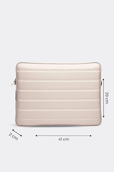 MORCA Su Geçirmez Kumaş Laptop Kılıfı 15.6 & 16 Inç Bej