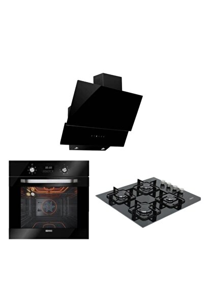 ukinox Nova - Ares 60 - Hawk Dijital 60 Siyah Ankastre Set