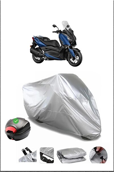 Breen Yamaha X-Max250 Rear Bag Compatible Gray Waterproof Canvas (Motorcycle)