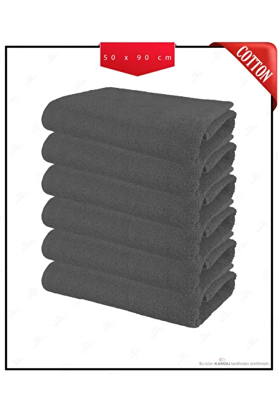CASMAYA 6 Pieces 50 X 90 cm Cotton Barber Towels, Hairdresser Towels, Sports Towels, Fitness Towels